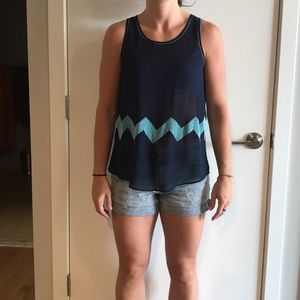 Blue Rain Tank Top